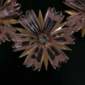 J.Crew Pink Dahlia Necklace